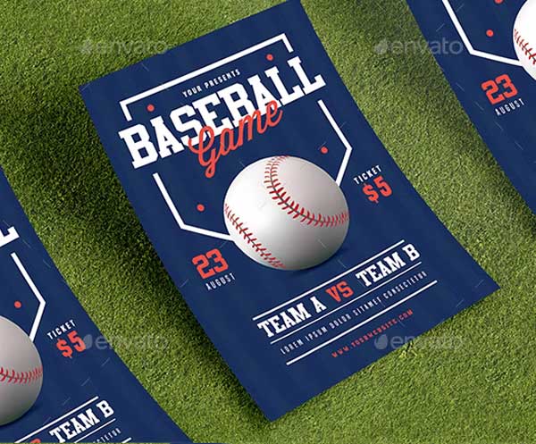Baseball Design Flyer Template
