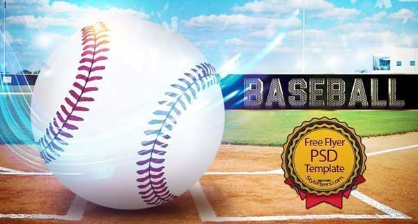 Baseball Free PSD Flyer Template