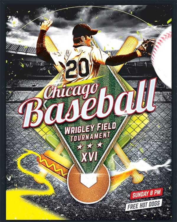 Baseball Nights Flyer Template