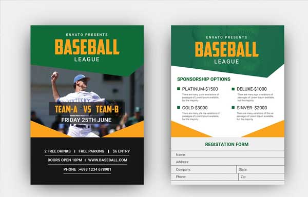 Baseball Tournament Design Flyer
