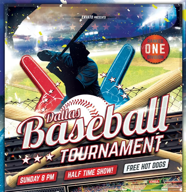 Baseball Tournament Flyer Templates