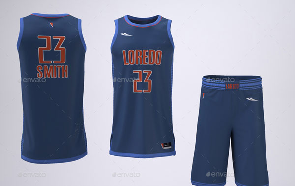 Basketball Jersey Uniform Mockup
