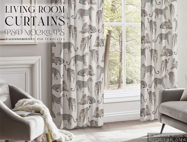Bath Curtain Mockups