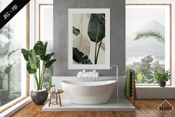 Bathroom Interior Mockup