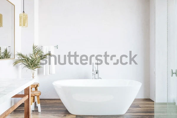 Bathroom Wall And Poster Mockup