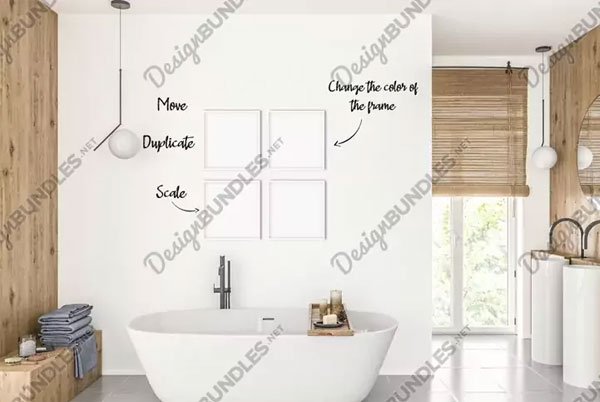 Bathroom Scene Mockup