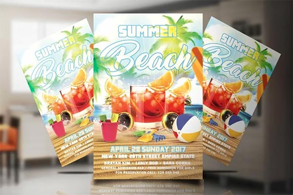 Beach Party Design Flyer