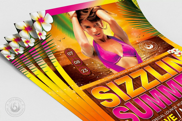 Beach Party Flyer Template Word