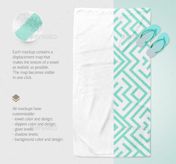 Beach Towel Mockup