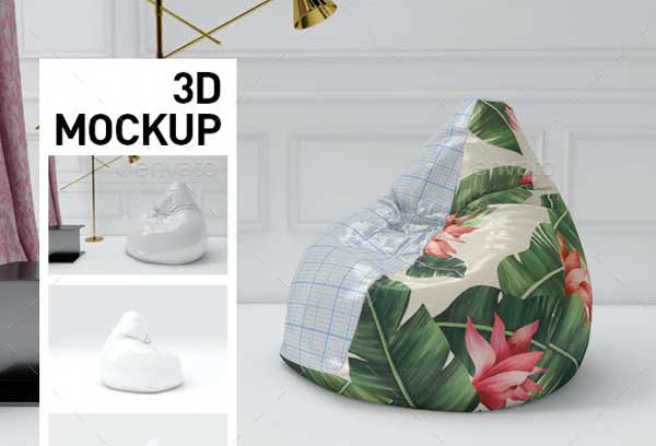 Bean Bag Chair Mockup