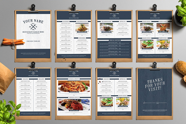 Beautiful Food Menu Template