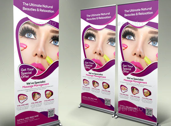 Beauty & Health Roll-up Banner