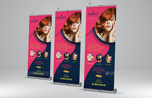 Beauty Care Rollup Banner Templates