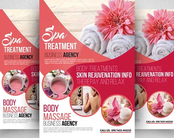 Beauty and Spa Flyer Templates