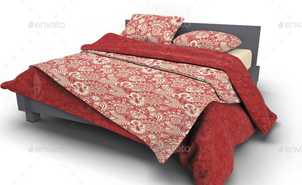 Bed Linens Bedding Set Mock-Up