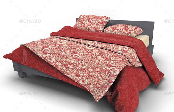 Bed Linens Bedding Set Mockup