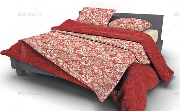 Bed Linens Bedding Set Mockup