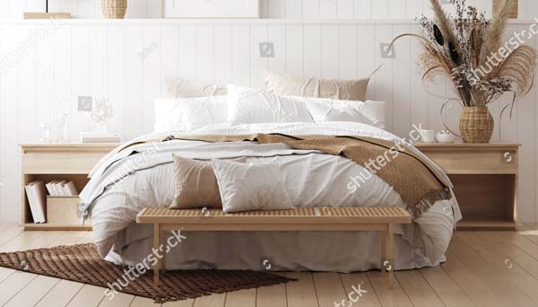 Bedroom 3D Mockup Template