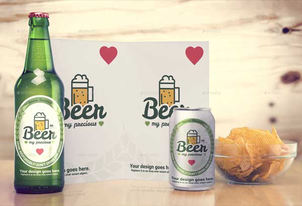 Beer Ad Package & Branding Mock-up