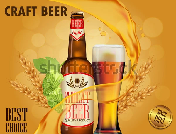 Beer Advertisement Mockup Design