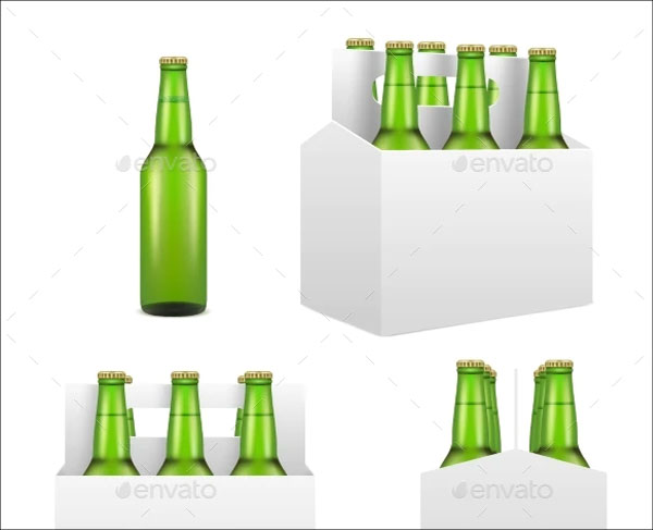 Beer Bottle Mockup Set