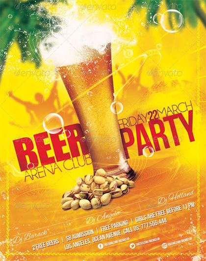Beer Party Poster & Flyer Template