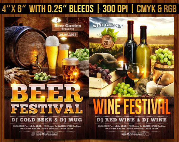 Beer and Wine Festival Flyer Template