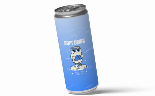 Beer or Soda Can Mockup Larger