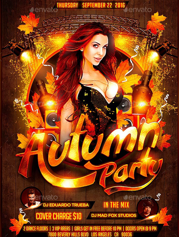 Best Autumn Party Flyer Template