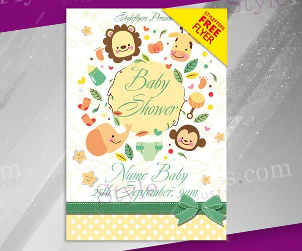 Best Baby Shower Event Free Flyer