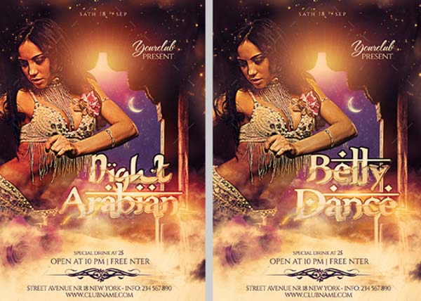 Best Belly Dancing Flyer Template