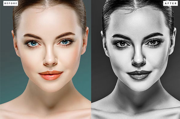 Best Black and White Photoshop Actions Free