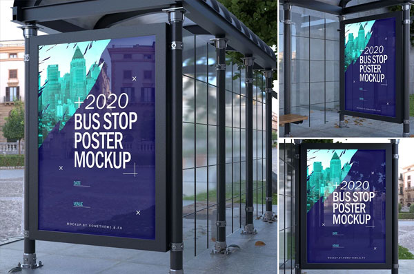 Best Bus Stop - Poster Mockups