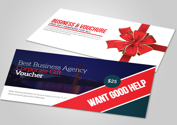 Best Business Agency Corporate Gift Voucher Template
