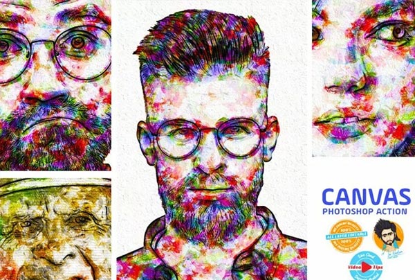 Best Canvas Photoshop Actions