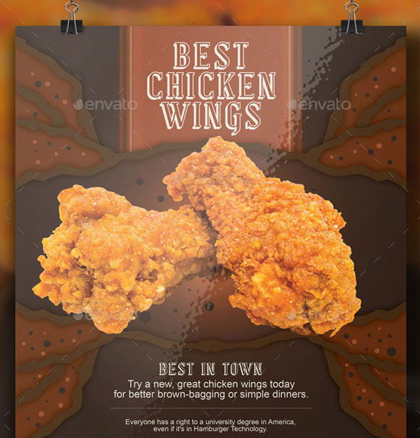 Best Chicken Wings Flyer Template