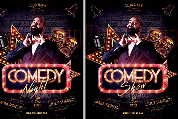 Best Comedy Show Flyer Template