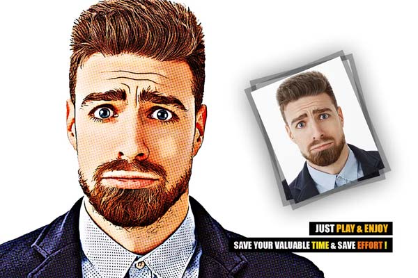 Best Comic Photoshop Actions Book Photo Effect