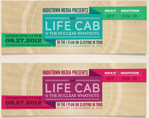 Best Concert Ticket Templates