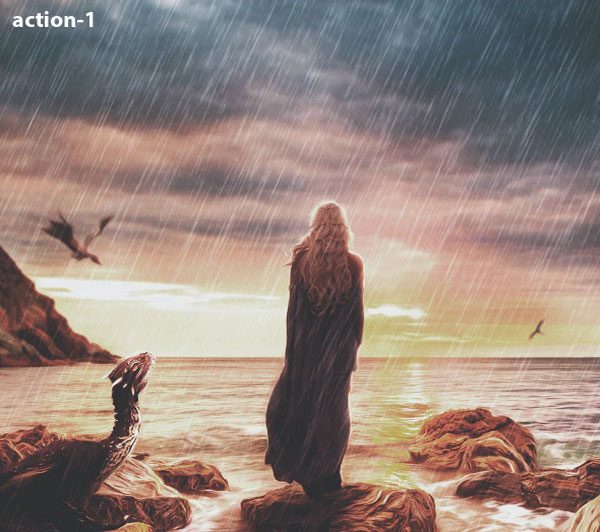 Best Cool Rain Photoshop Action