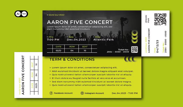 Best Event Ticket Templates Download