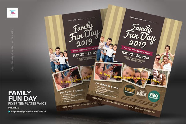 Best Family Fun Day Flyer Templates