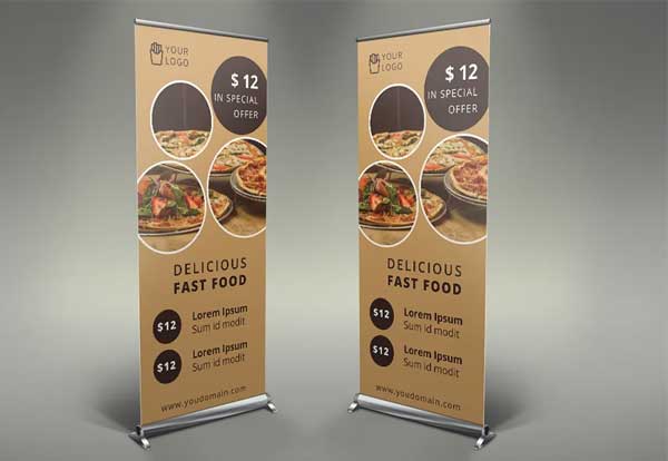 Best Fast Food Roll Up Banner