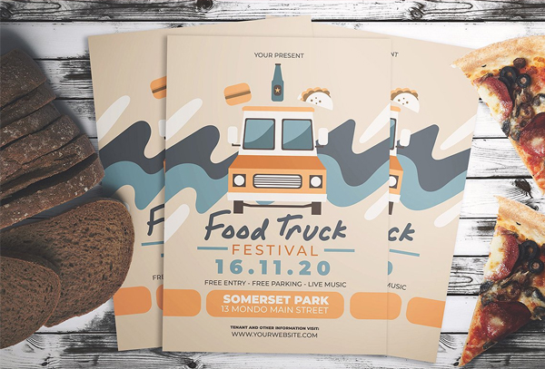 Best Food Truck Fest Flyer Template