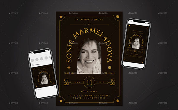 Best Funeral Program Flyer Set