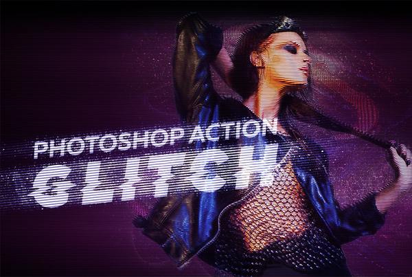 Best Glitch Effect Photoshop Action
