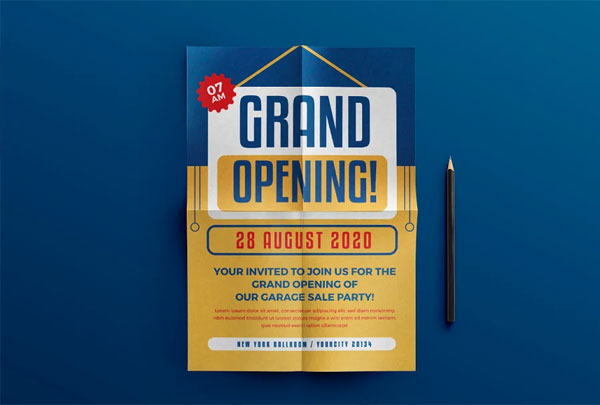 Best Grand Opening Flyer Template