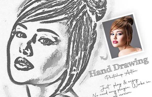 Best Hand Drawing Photoshop Actions Template