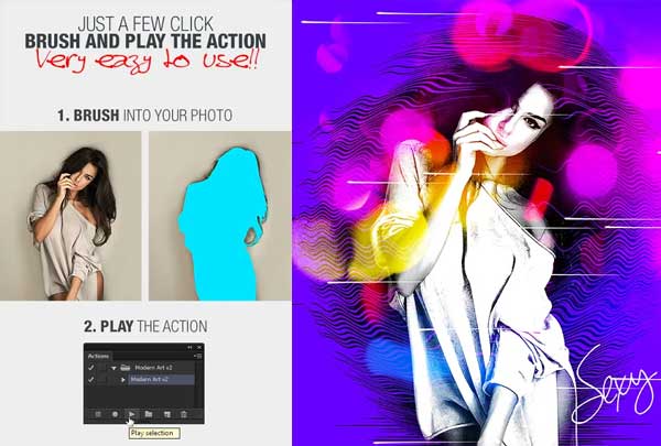 Best Modern Art Photoshop Action