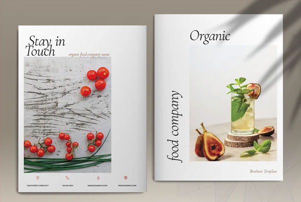 Best Organic Food Brochure Template